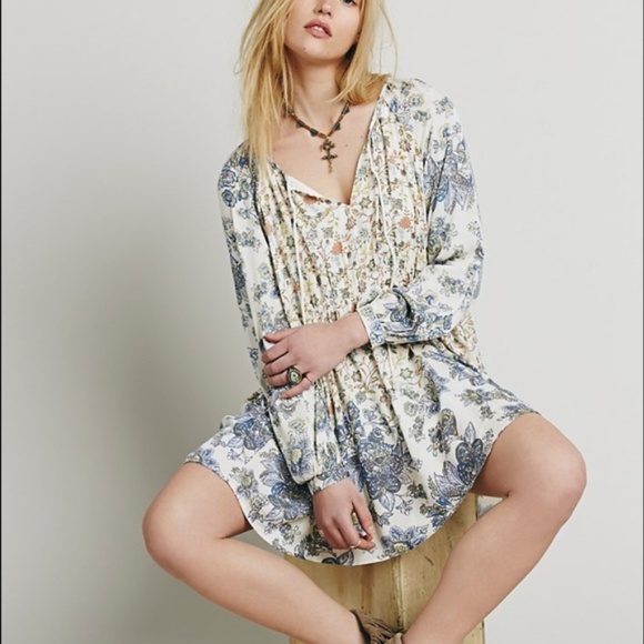 floral tassel mini dress